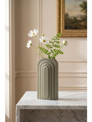 Acar Terra Luxe Iskandinav Vazo Yeşil - 34 cm