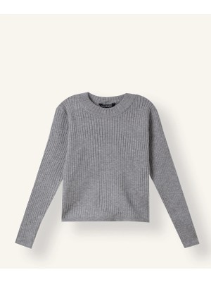 DeFacto Fitted Bisiklet Yaka Triko Kazak Kız Çocuk E9849A826AU