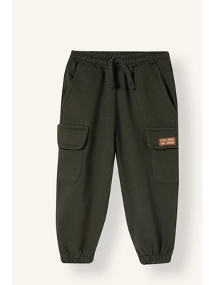 DeFacto %100 Pamuk Kargo Cepli Jogger Fit Kalın Basic Sweatshirt Kumaşı Eşofman Altı Erkek Bebek I4321A526WN