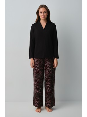 Suwen Meloni Leopar Pijama Takımı