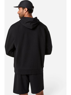 Asics French Terry Relaxed Pullover Hoodie Erkek Black/obsidian Grey Sweatshirt 2031F449-001