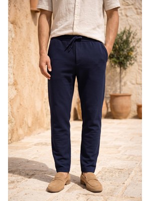 Valiberta Herbert Nova Pike Kumaş Regular Fit Jogger Erkek Pantolon - Lacivert
