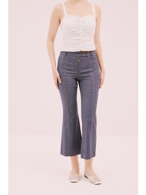 ROMAN Kısa Paça Pantolon Indigo Y9912018_043
