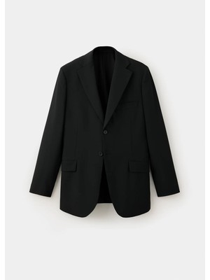Mango Kapaklı Cepli Düz Kesim Blazer Ceket