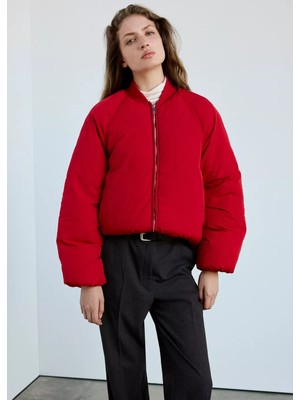 Mango Kapitone Bomber Ceket
