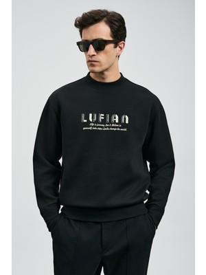 Lufian Oracle Erkek Sweatshirt Siyah