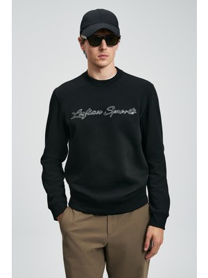 Lufian Loved Erkek Sweatshirt Siyah