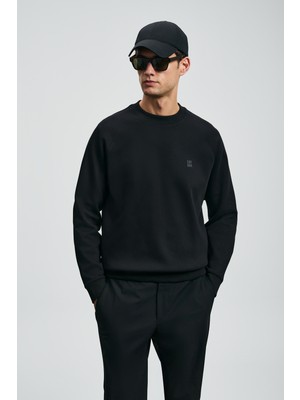 Lufian Grant Erkek Sweatshirt Siyah