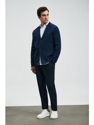 Lufian Sımon Smart Erkek Chino Pantolon Slim Fit Lacivert