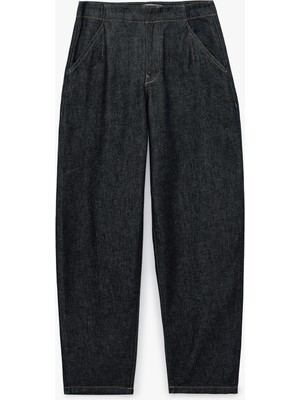 Koton Normal Bel Düz Paça Pamuklu Cepli Denim Pantolon