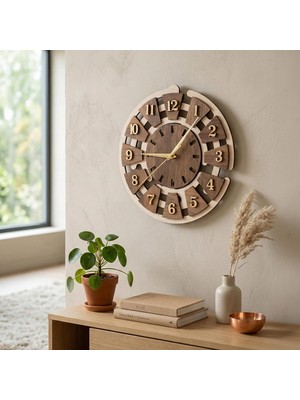 Happy Trend 32 Cm, Sessiz Mekanizma Dekoratif Modern Salon Mutfak Ofis Duvar Saati