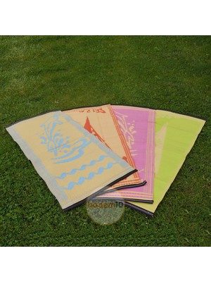 Happy Trend Plastik Hasır Halı Kilim Piknik Cami Park Plaj Bahçe Balkon Teras Kamp Outdoor Karavan Mat 60X140 cm