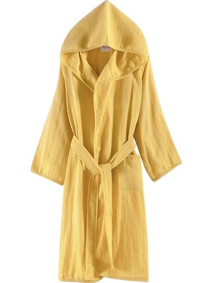 Happy Trend Müslin Bornoz | Havuz, Plaj, Banyo Kapşonlu Kız-Erkek Çocuk Kimono, Panço, Plaj Havlusu, Kapüşonlu
