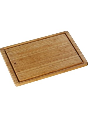 Happy Trend Bambu Kesme Tahtası, 45 x 30 x 1,9 Cm, Büyük Boy, Meyve Suyu Oluklu, Et ve Sebze Kesme Tahtası, Bıçak Dostu Yüzey