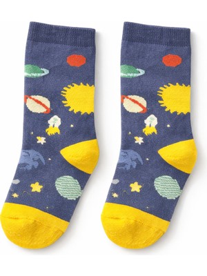 Kidorable Minik Astronot Karakterli Çocuk Çorabı 2'li