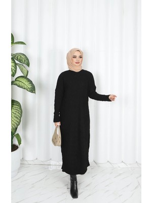 Sepet Örgülü Triko Elbise