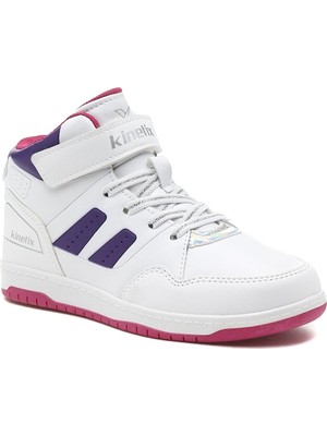 Kinetix Gıga Hı J 1pr Beyaz Kız Çocuk Sneaker Ayakkabı Suni Deri Taban ile Rahat Kullanım