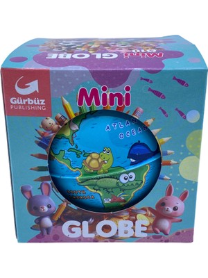 Elit Eğitici Mini Globe Dünya Haritası Tasarımlı Kumbara