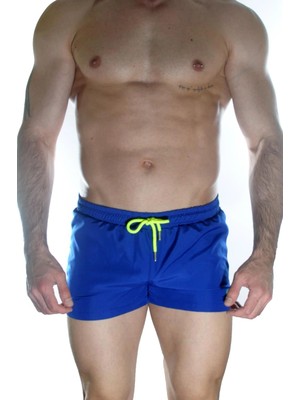Pileli Store Erkek Mavi Mini Mayo Short