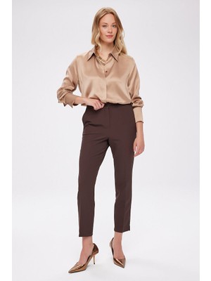 Faik Sönmez Arka Kemeri Lastikli Slim Fit Pantolon FAİK SÖNMEZ