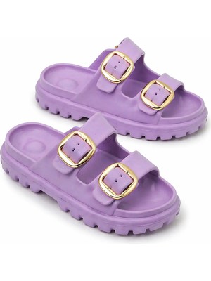 Adeyo Store Kadın Çift Tokalı Terlik