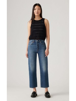 Levi's Yüksek Bel Midi Mom Jean - Oversize Günlük Kadın Kot Pantolon