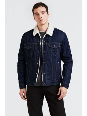 Levi's Erkek Oversize Sherpa Astarlı Kot Ceket - Sıcak Kışlık