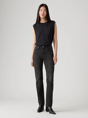 Levi's Yüksek Bel Straight Kadın Kot Pantolon - Minimalist Günlük Stil