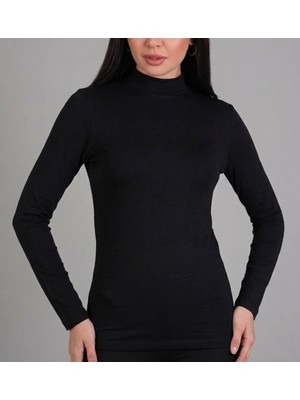 İki Yıldız Kadın Modal Boğazlı Uzun Kollu Bluz / Body 1917 3'lü Paket