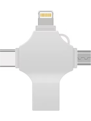 Otg 4in1 Cep Telefonu Çok Fonksiyonlu USB Flash Bellek 128 GB Type-C, Micro Sd ve Kart Okuyucu