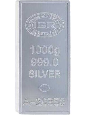 İGR AgaKuche 1000 gr 999.0 İAR Külçe Gümüş