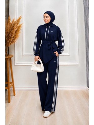 Alt Üst Belden Kuşaklı Yandan Yırtmaçlı