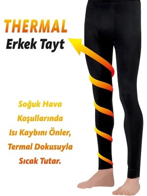 Dore Erkek Termal Tayt - Siyah