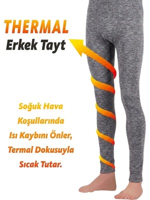 Dore Erkek Termal Tayt - Muline Gri
