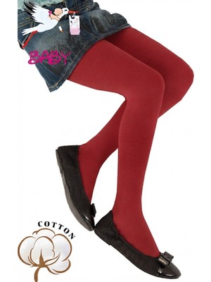 Dore Bebek Cotton Külotlu Çorap - Kırmızı