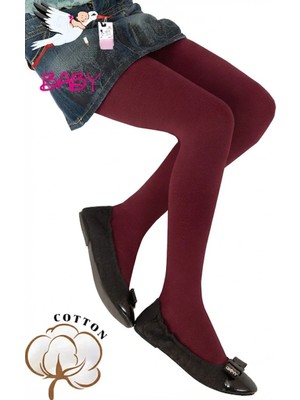 Dore Bebek Cotton Külotlu Çorap - Bordo