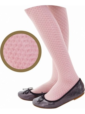 Dore Bebek Damla Desenli Mikro Külotlu Çorap - Pembe