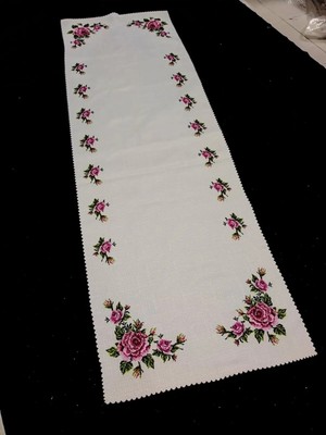 Çt Çeyizci Tekstil Kanaviçe Runner Dijital Baskılı 40X140CM