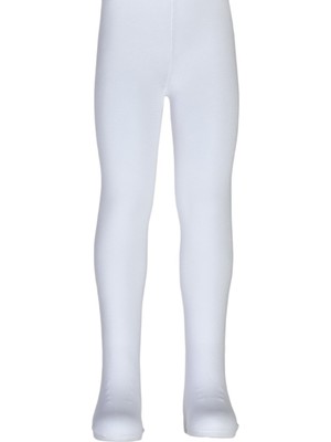 Dore Kız Çocuk Cotton Külotlu Çorap - Beyaz