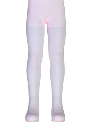 Dore Kız Çocuk Işıl Gümüş Simli Külotlu Çorap - Pembe