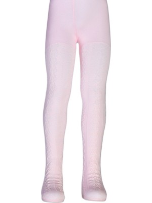 Dore Kız Çocuk Ayşe Desenli Cotton Külotlu Çorap - Pembe