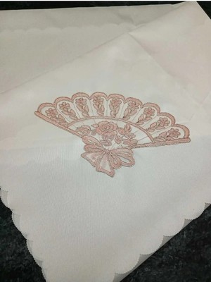 Çt Çeyizci Tekstil Fransız Dantelli Kapuçino Bohça, Gelin Bohçası, Nişan Bohçası, Dantelli Kapuçino Bohça