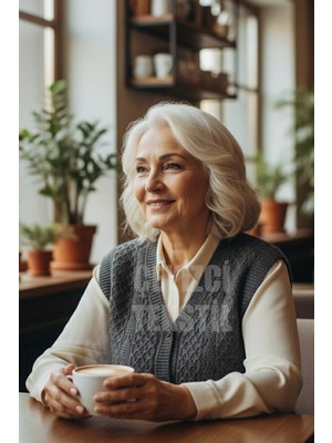 Çt Çeyizci Tekstil Çeyizlik Yelek, Simsiz Yelek, Örgülü Yelek, Hediyelik Yelek, Gelin Yeleği - Geniş Beden - Gri