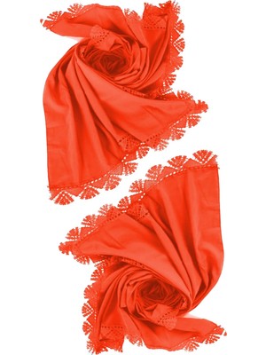 Çt Çeyizci Tekstil 2 Adet, Narçiçeği Iğne Oyası Mevlüt Örtüsü, Çeyizlik Iğne Oyası Şal , 70 x 140
