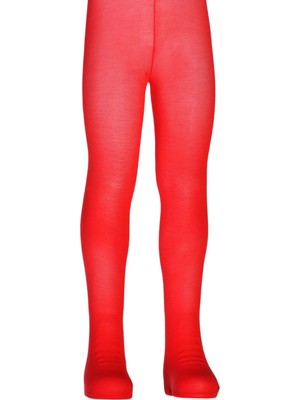 Dore Kız Çocuk Cotton Külotlu Çorap - Kırmızı