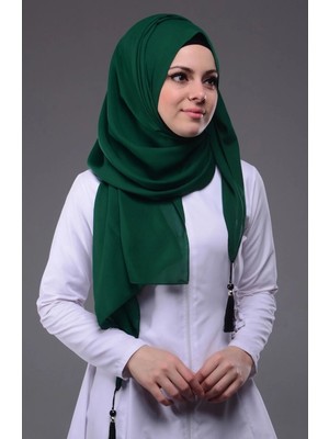 Çt Çeyizci Tekstil Püsküllü Şal, Şifon Şal, Çeyizlik Şal, Püsküllü Eşarp 70X170CM