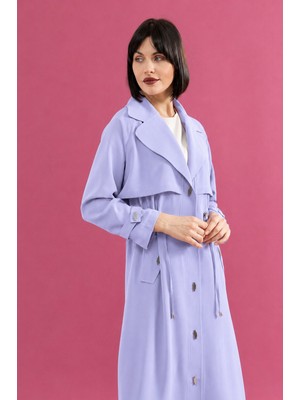 Belirtilmemiş 25224 Beli Bağlamalı Belden Aşağı Çıtçıt Detaylı Cepli Günlük Giy-Çık Ceket #05-25#