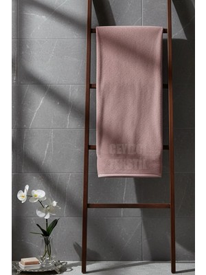 Çt Çeyizci Tekstil Banyo Havlusu Kadife Otel ve Banyo Havlusu 70 x 140CM Pudra