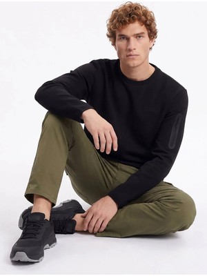 National Geographic Sweatshirt, S, Siyah
