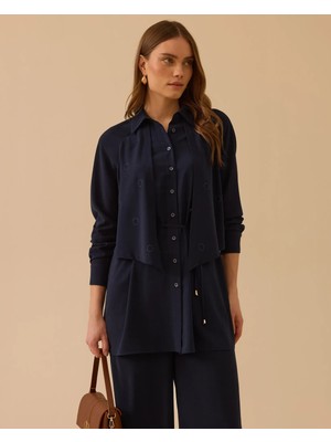 Belirtilmemiş 1011 Katmanlı Bağlamalı Detaylı Tunik #26#